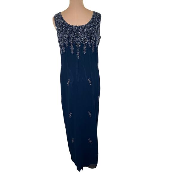 J Kara Evening Gown w Jacket 10/12 Mother Of The Bride Special Occasion Beaded - Picture 5 of 11